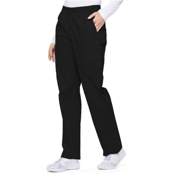 Dickies EDS Signature Scrubs for Women, Elastic Waist Pull-On Cargo Pants - Picture 5 of 7